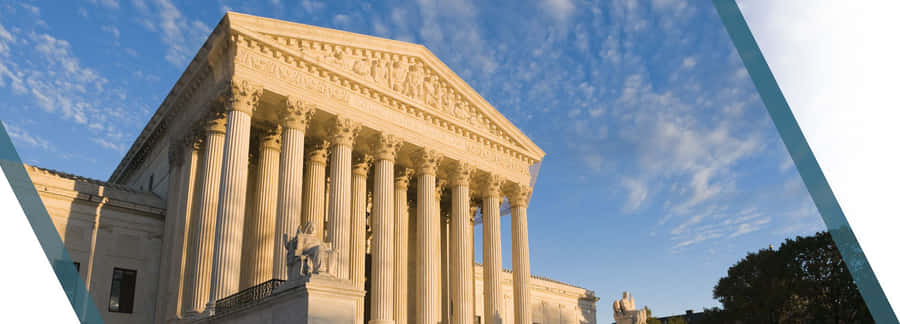 Majestic Supreme Court Building At Daytime Wallpaper