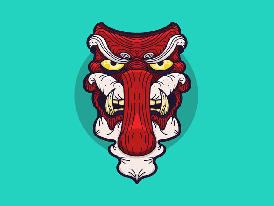 Majestic Tengu In A Forest Wallpaper