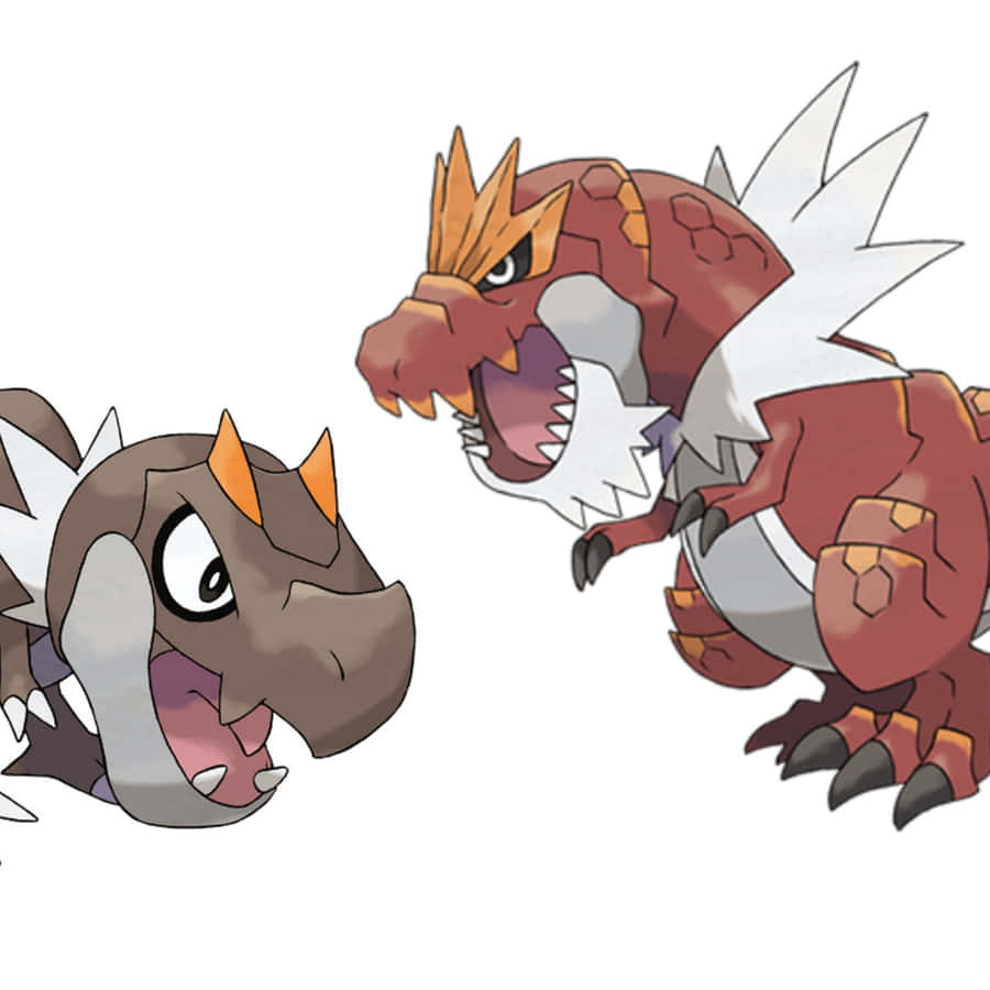Majestic Tyrantrum & Tyrunt Showdown Wallpaper