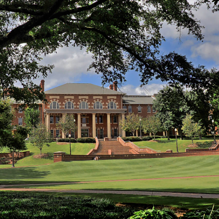Majestic View Of North Carolina State University Courtyard Wallpaper