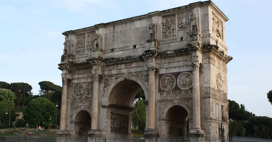 Majestic View Of The Arch Of Constantine Wallpaper