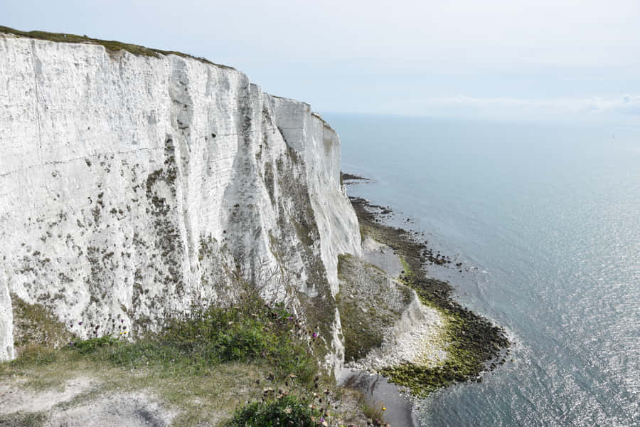 Majestic Views Of The White Cliffs Of Dover Wallpaper
