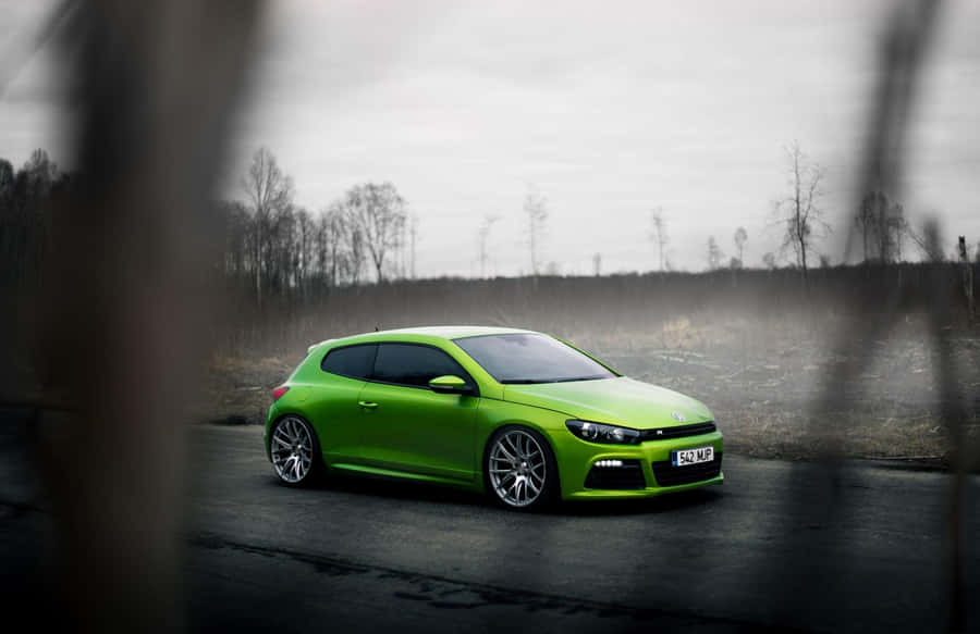 Majestic Volkswagen Scirocco In Urban Setting Wallpaper