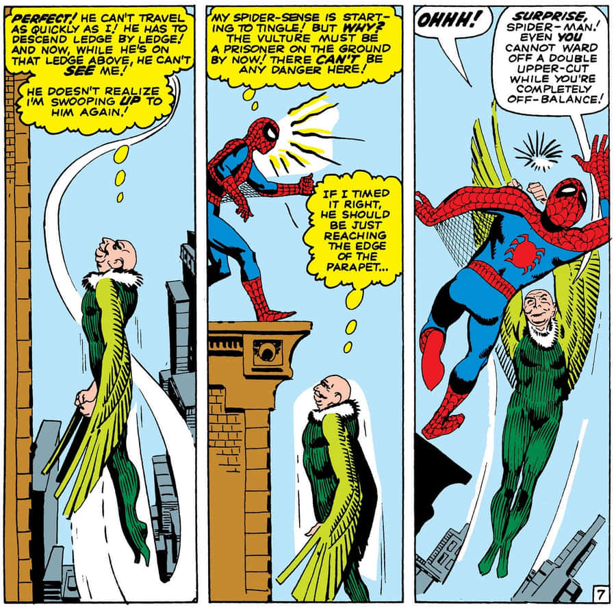 Majestic Vulture Perched On A Branch Wallpaper