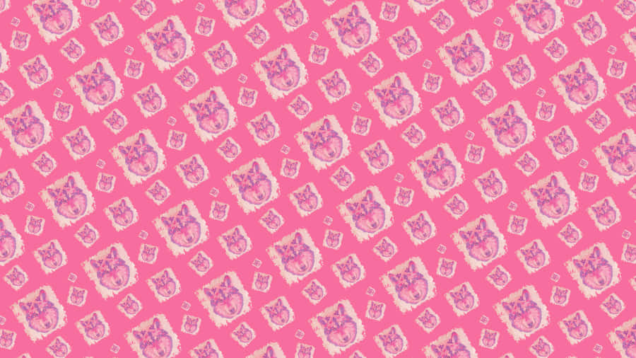 Majestic Wolf Pattern Wallpaper Wallpaper