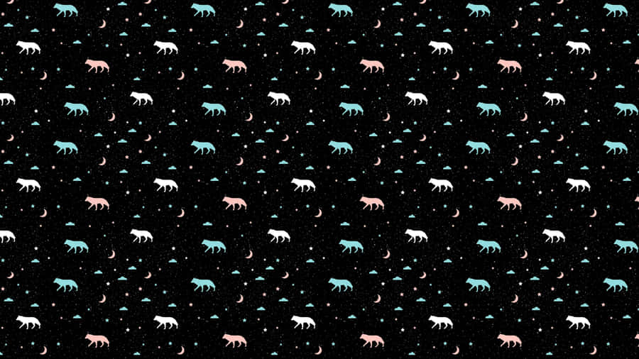 Majestic Wolf Pattern Wallpaper Wallpaper