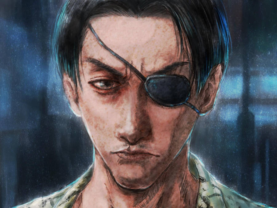Majima Goro In An Intense Moment Wallpaper
