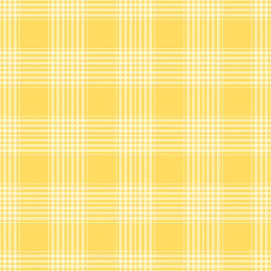 'make A Bold Statement With Aesthetic Yellow Plaid!' Wallpaper