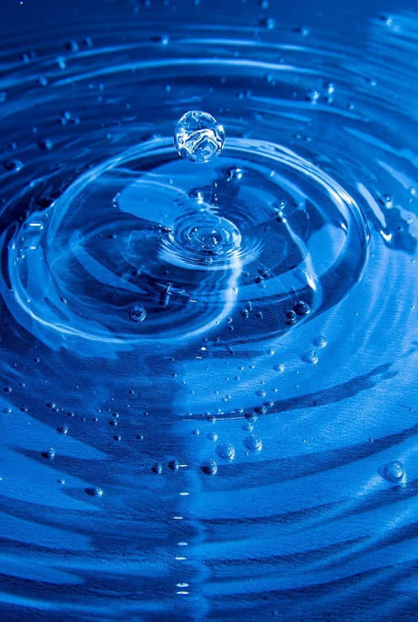 Make A Statement With Azure Blue Wallpaper