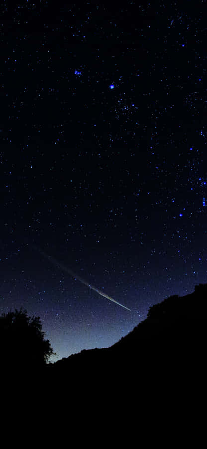 Make Your Phone As Colorful As The Stars With The Black Stars Iphone Wallpaper