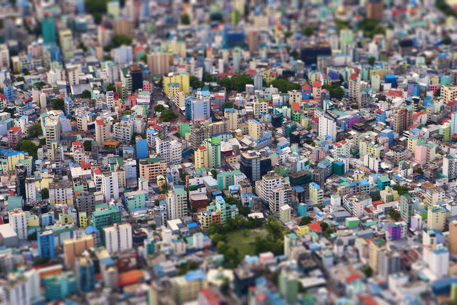 Maldives Cityscape Background Wallpaper