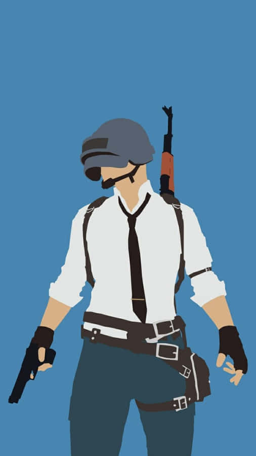 Male Character Vector Art Pubg Iphone Wallpaper