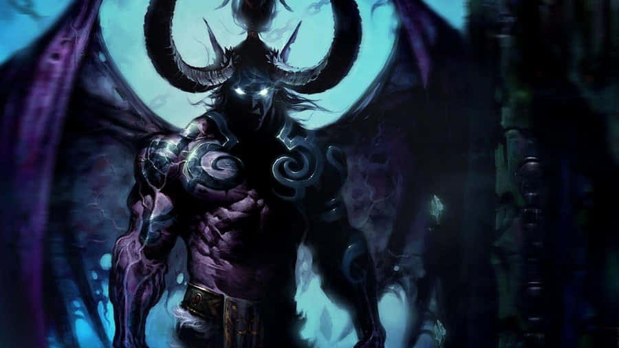 Malfurion Stormrage, The Archdruid Of Night Elf In Action Wallpaper