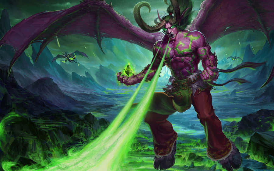 Malfurion Stormrage Unleashing Nature's Wrath Wallpaper