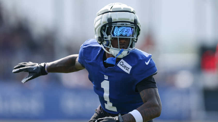 Malik Nabers Football Action Wallpaper