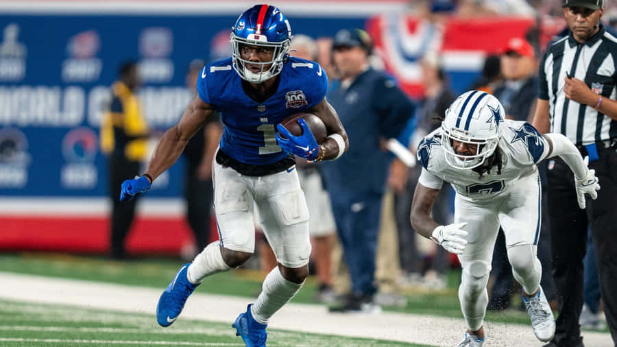 Malik Nabers Football Play Wallpaper