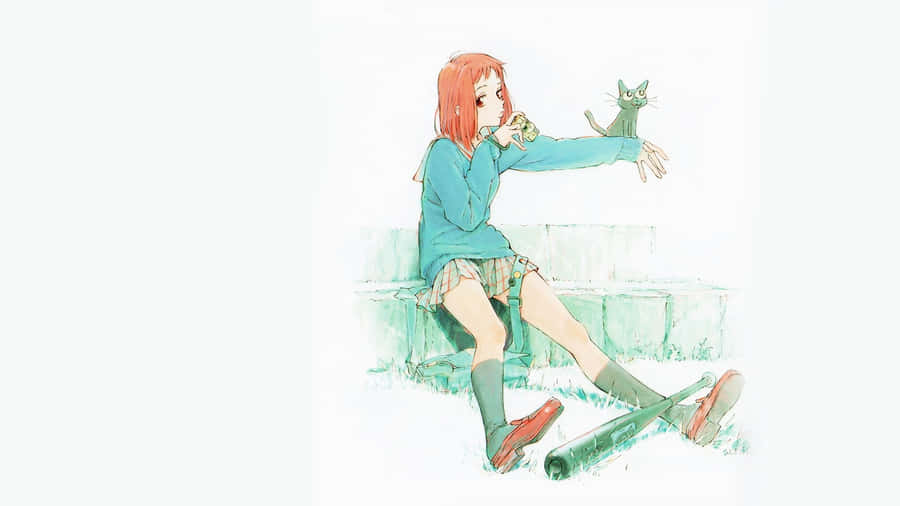 Mamimi Samejima In Flcl Anime - High Definition Wallpaper Wallpaper