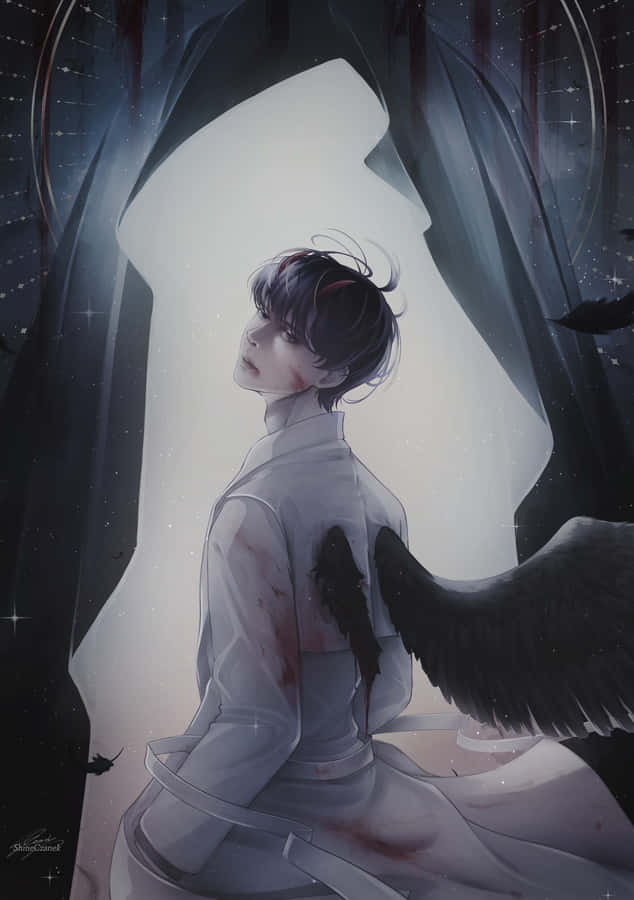 Man In Broken Omniscient Wing Wallpaper