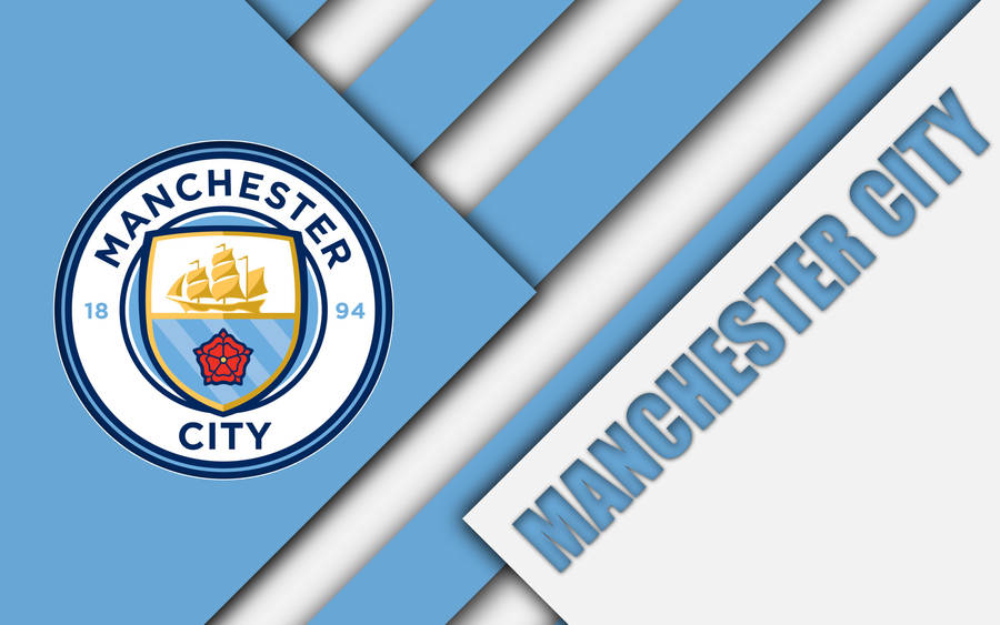 Manchester City 4k Blue White Flag Wallpaper