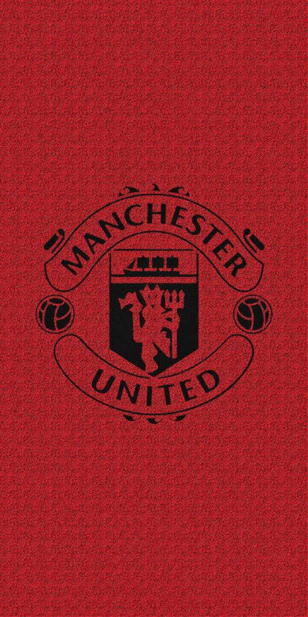 Manchester United Logo Minimalist Red Wallpaper
