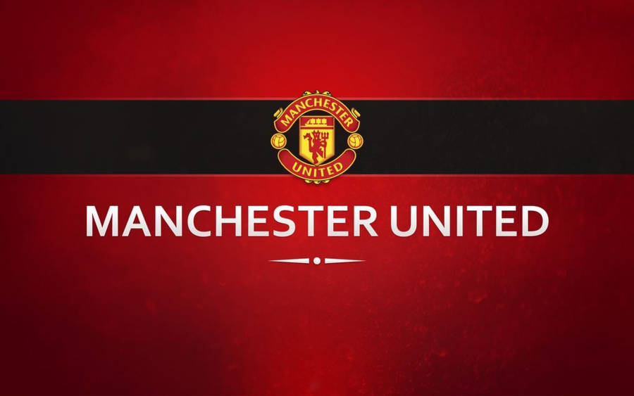 Manchester United Logo Red And Black Wallpaper