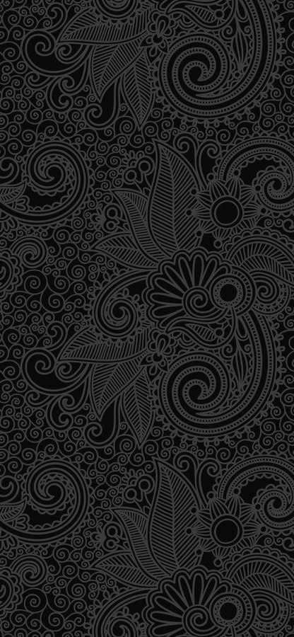 Mandala Dark Floral Wallpaper