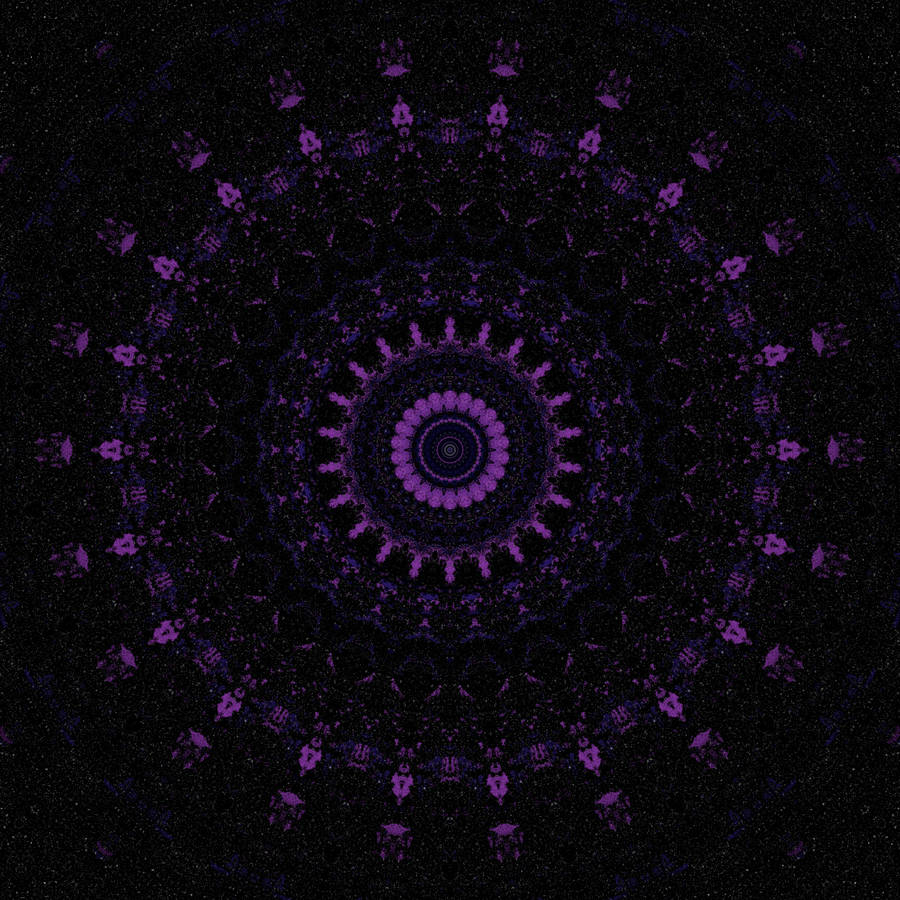 Mandala Purple Ornament Wallpaper