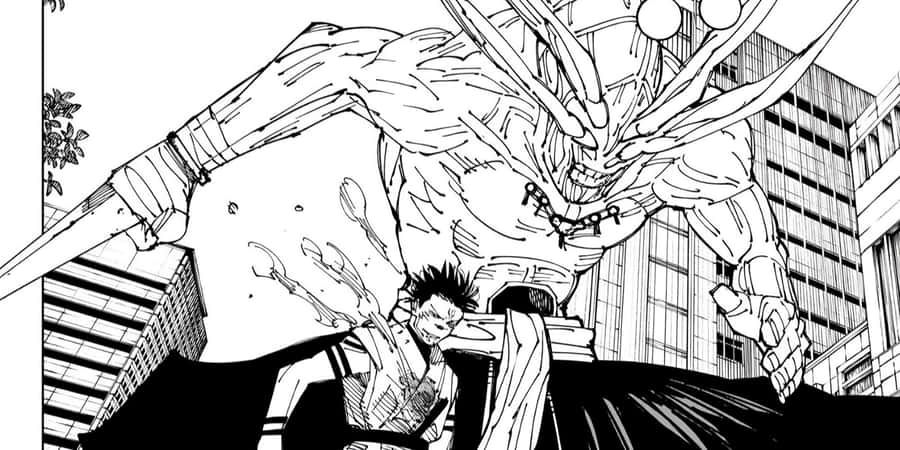 Manga Battle Against Mahoraga Wallpaper