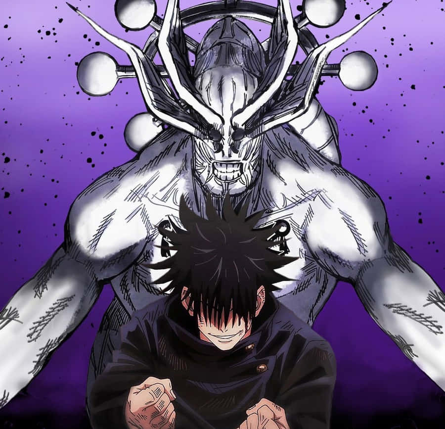 Manga Style Showdown With Mahoraga Wallpaper