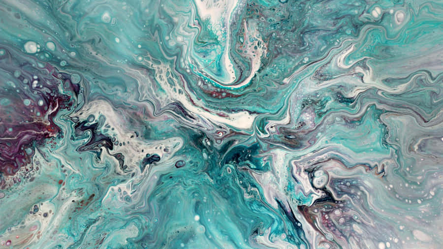 Marbleized Abstract Art Wallpaper