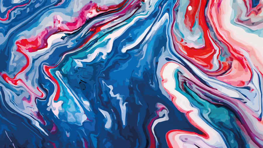 Marbleized Abstract Art Wallpaper