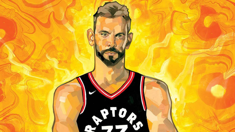 Marc Gasol Marble Vector Art Wallpaper