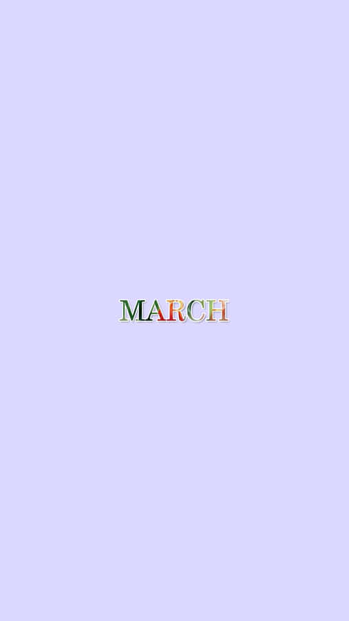 March Aesthetic Pastel Background Wallpaper