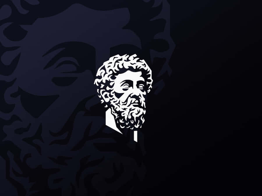 Marcus Aurelius Graphic Portrait Wallpaper