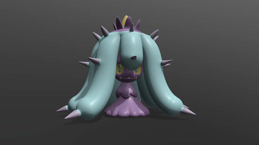 Mareanie Pokemon 3d Render Wallpaper