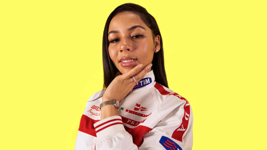 Mariah The Scientist Yellow Backdrop Wallpaper