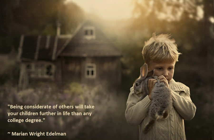 Marian Wright Edelman Quote Of Being Considerate Wallpaper
