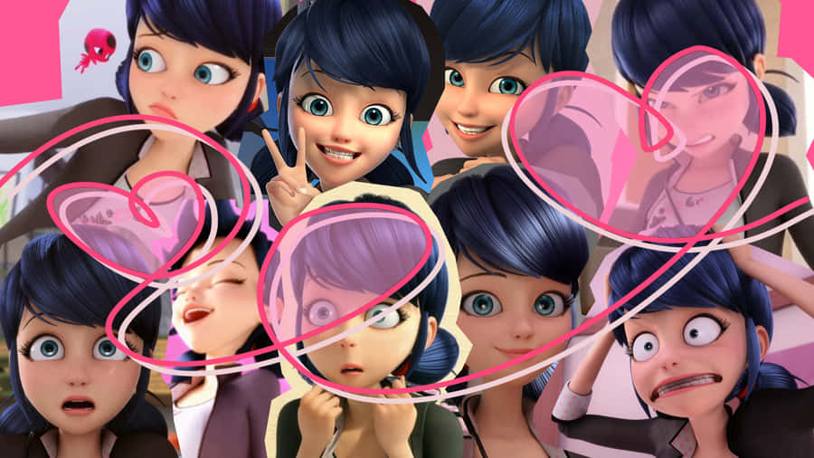 Marinette And Adrien Share An Exciting Surprise Wallpaper