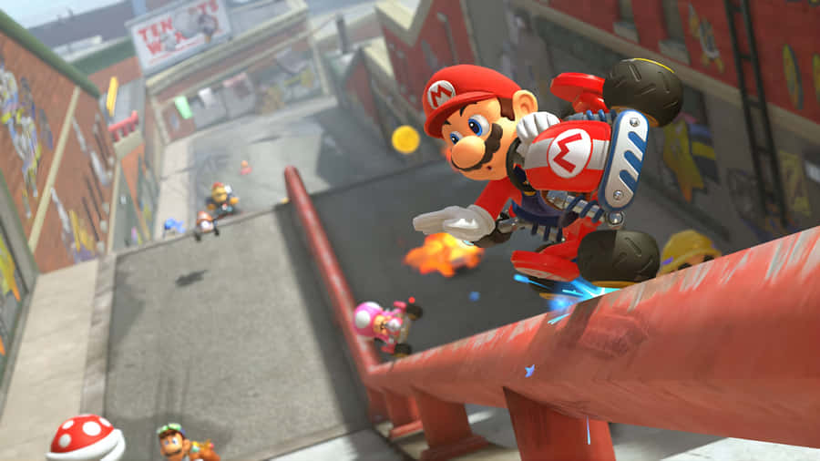 Mario Kart Urban Race Wallpaper