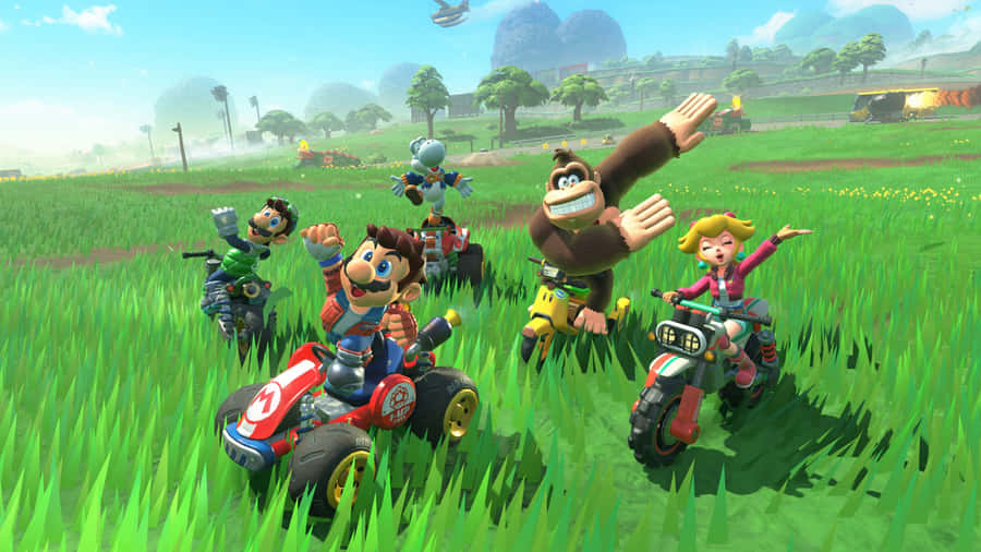 Mario Kart World Characters Wallpaper