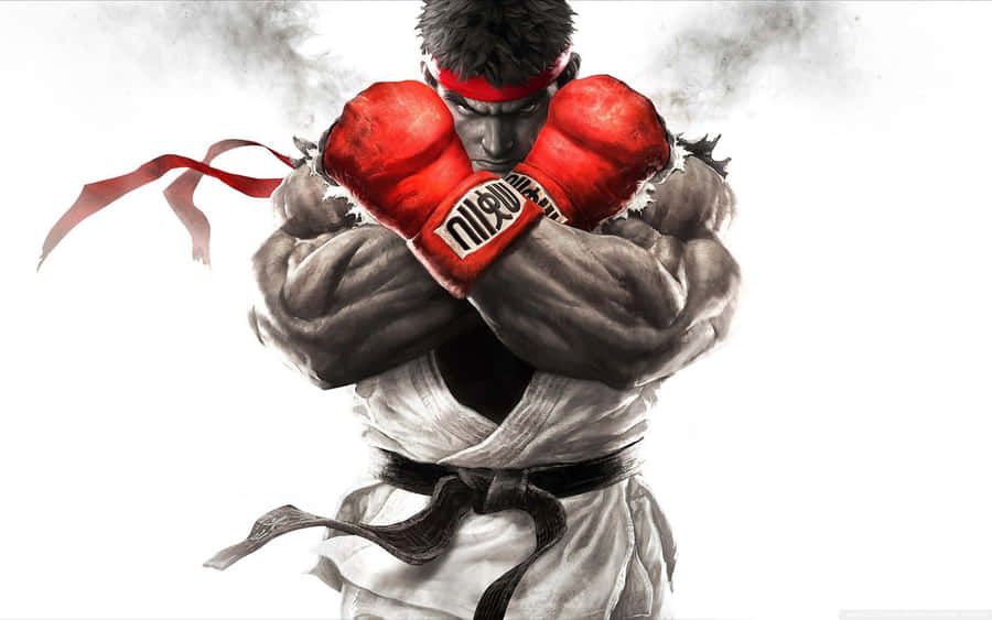 Martial_ Artist_in_ Action Wallpaper
