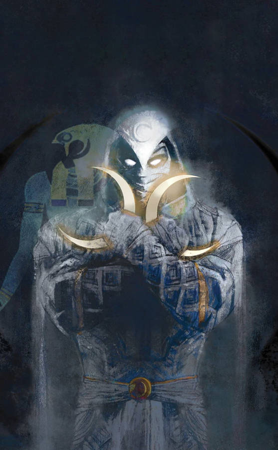 Marvel Iphone Moon Knight Visual Art Wallpaper
