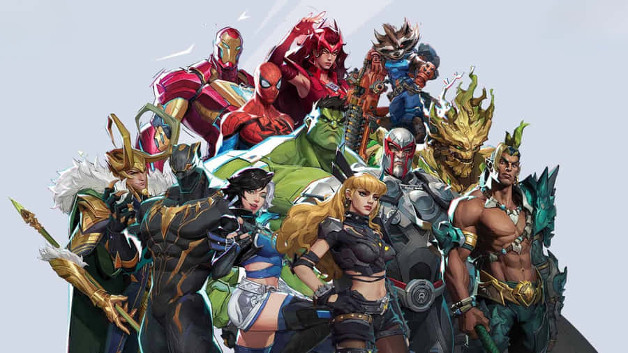 Marvel Rivals Ultimate Character Lineup Wallpaper