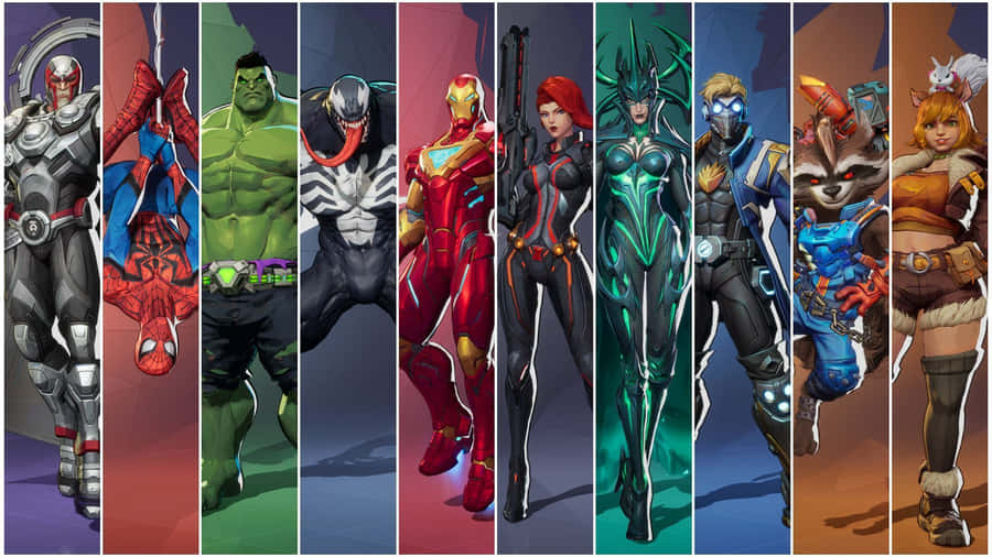 Marvel Rivals Ultimate Hero Lineup Wallpaper