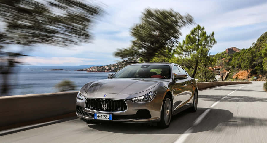 Maserati Ghibli In Motion Wallpaper