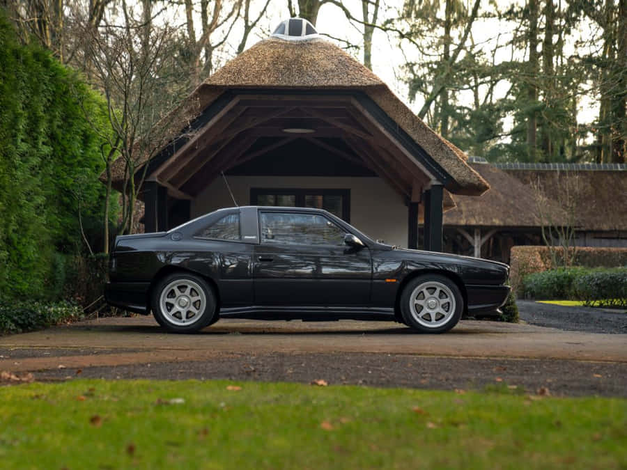 Maserati Shamal Parked Outdoors Wallpaper