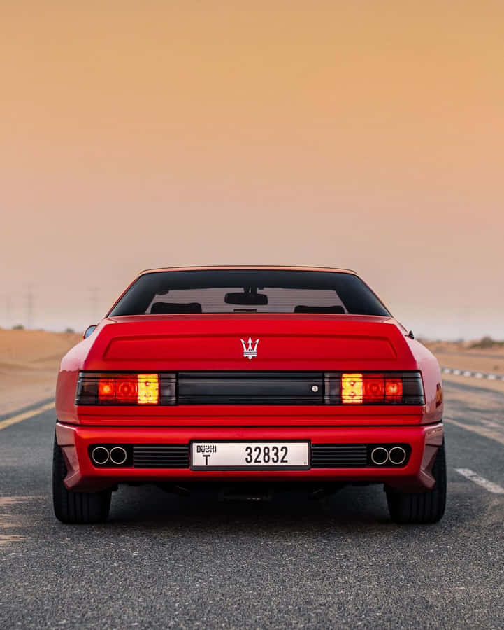 Maserati Shamal Rear View Dusk Wallpaper