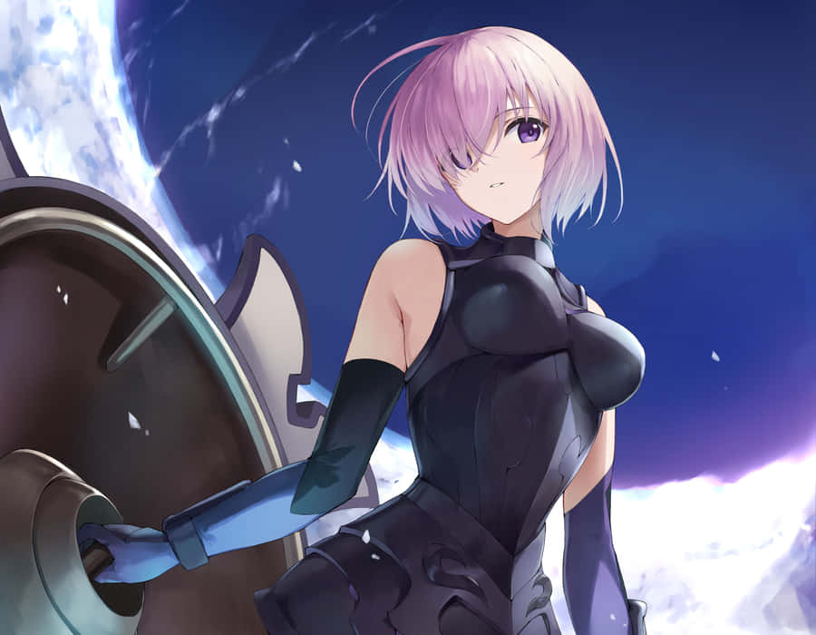 Mash Kyrielight Readyfor Battle Wallpaper