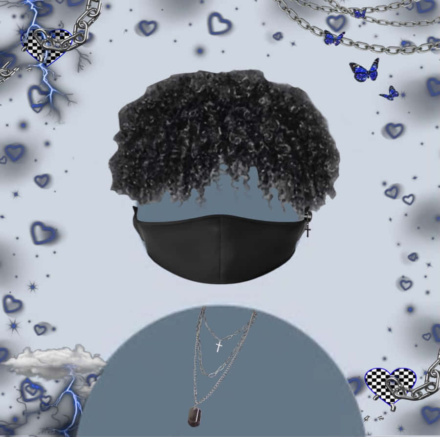 Masked Afro Default Pfp Aesthetic Wallpaper