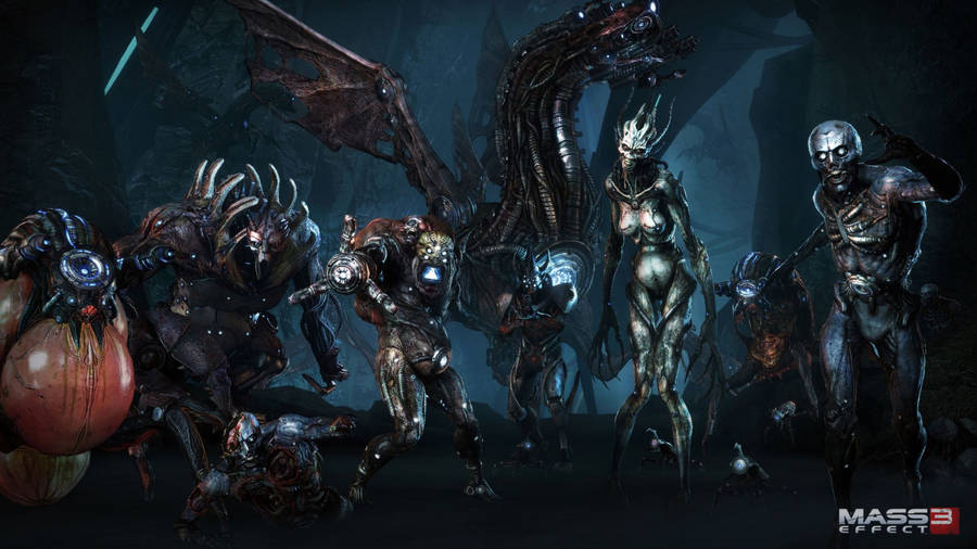 Mass Effect Enemies Cover Wallpaper